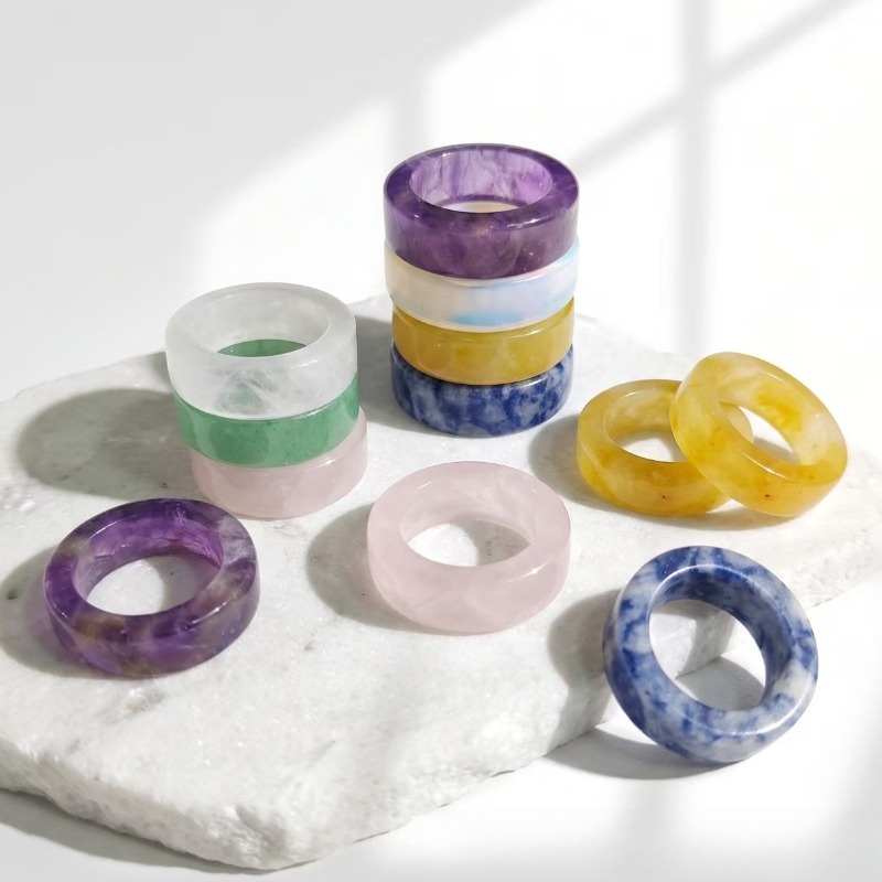 8mm Natural Crystal Healing Ri - Mens Fashion In 1920 评论和价格