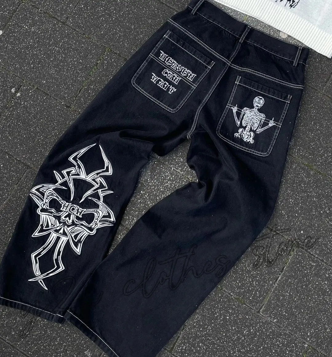 2025 New Prints Jeans Men Stre - Men'S Fashion Jeans 2025 评论和价格