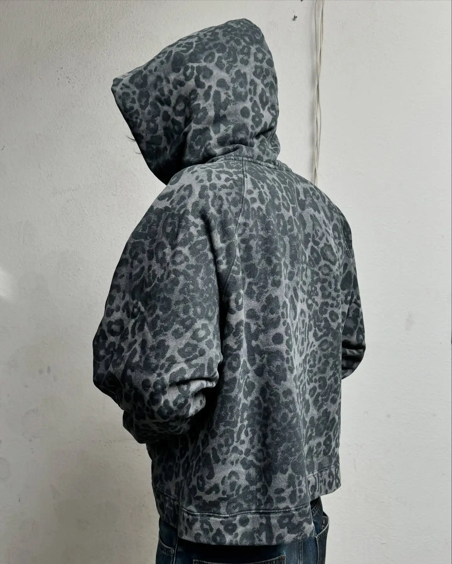 Retro Y2K Leopard Print Zipper - Mens Fashion Zip Up Hoodies 评论和价格