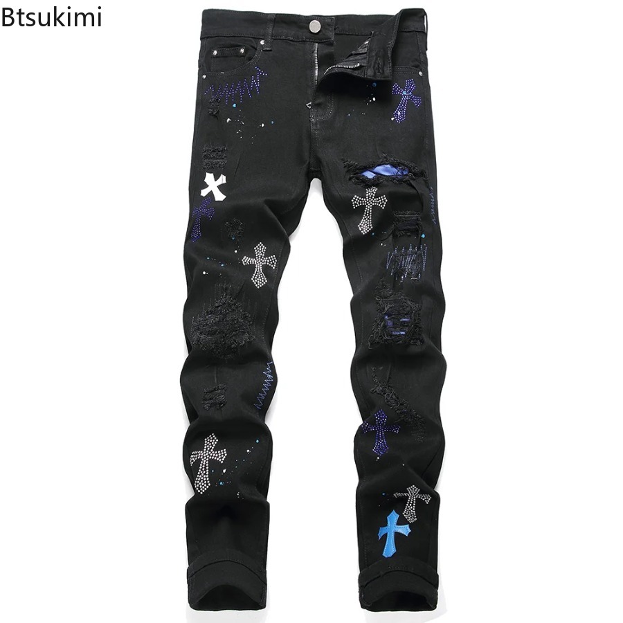 2026 New Men's Fashion Crystal - Men'S Fashion Nova Jeans 评论和价格