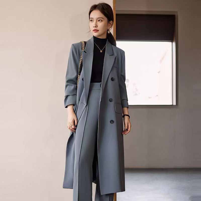 FANAN Elegant Long Trench Coat - Men'S Fashion X 评论和价格