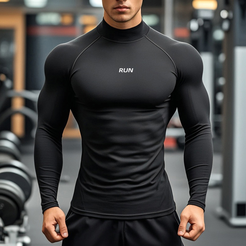 Men's Running Turtleneck Quick - Compression Shirt Workout 评论和价格