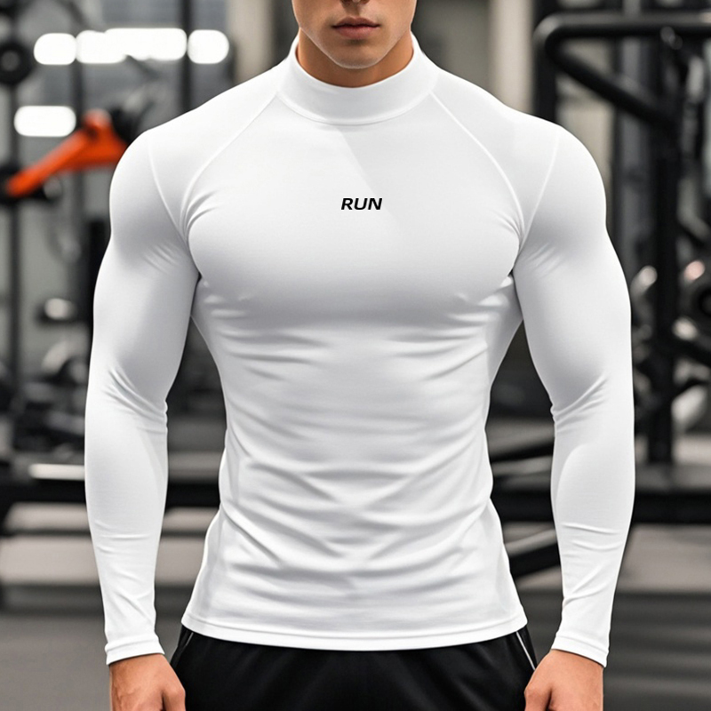 Men's Running Turtleneck Quick - Compression Shirt Workout 评论和价格