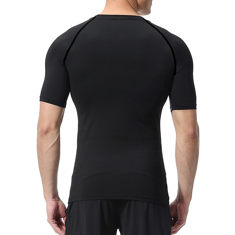 Skull Wings Print Short Sleeve - Compression Shirt Workout 评论和价格