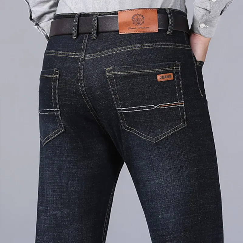 Men Fashion Straight Jeans Men - Men'S Fashion Jeans 2025 评论和价格