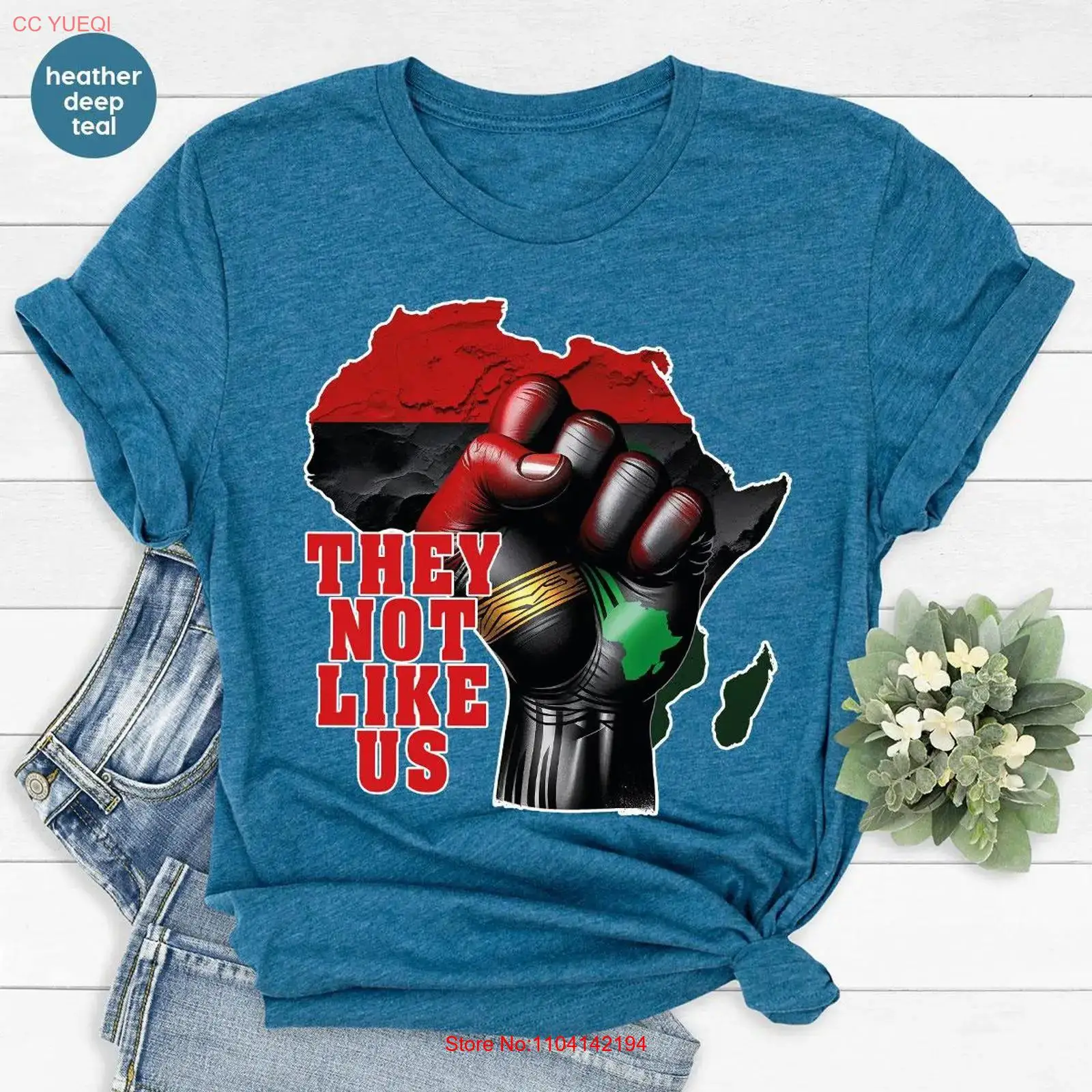 They Not Like Us T Shirt Afric - Men'S Fashion History 评论和价格