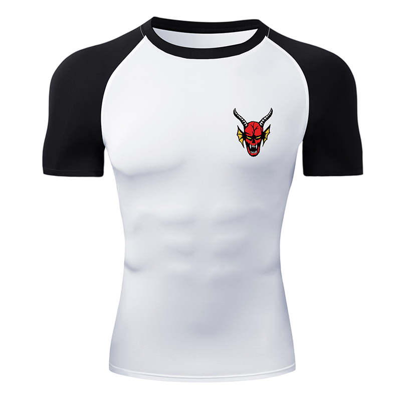 Men's Graphic Short Sleeve Com - Compression Shirt Workout 评论和价格