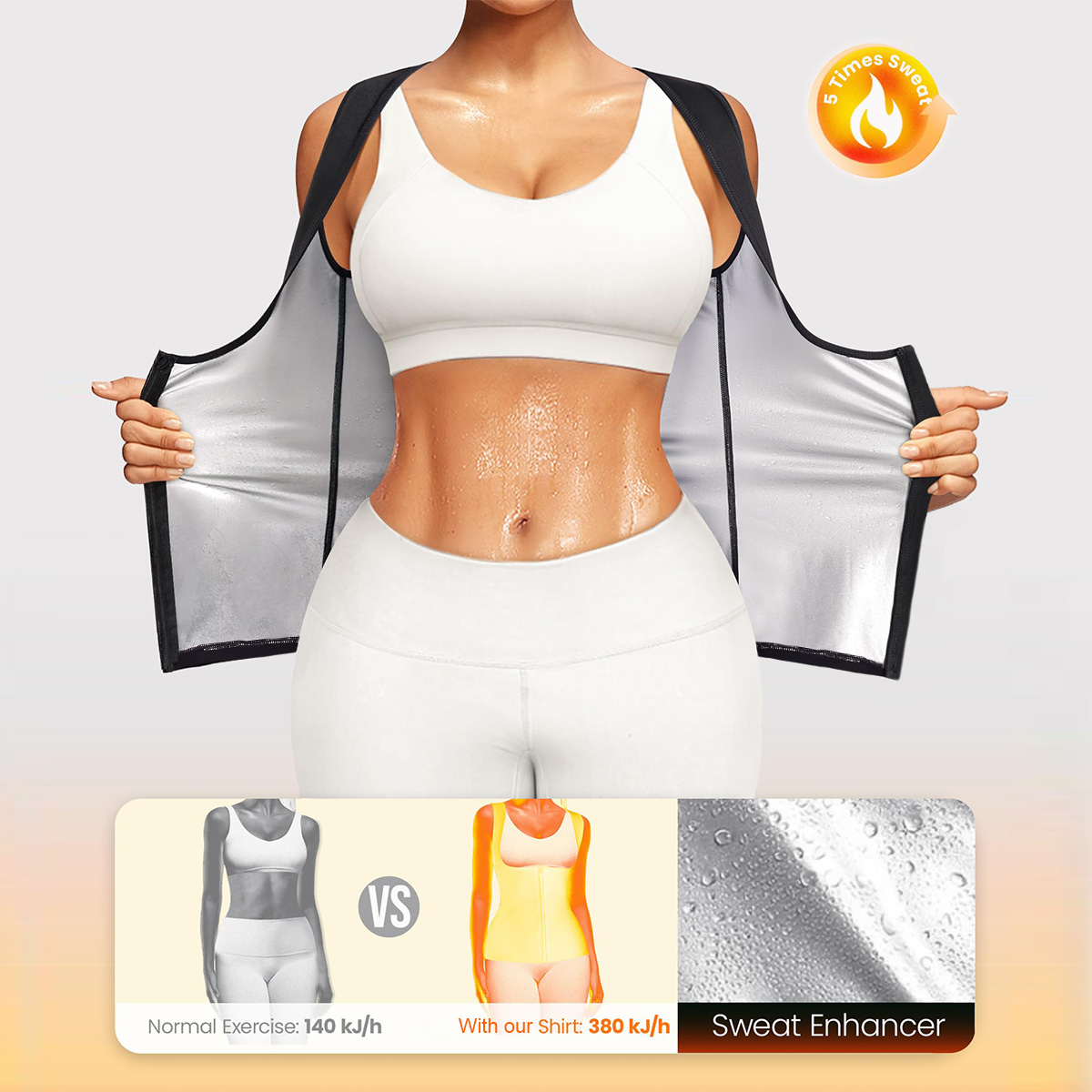 1PCS Women’s Sweat Vest for We - Compression Shirt Workout 评论和价格