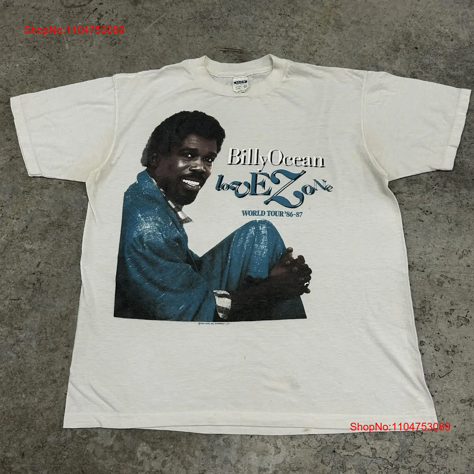 Vintage 80s Billy Ocean Band T - Mens Fashion World 评论和价格