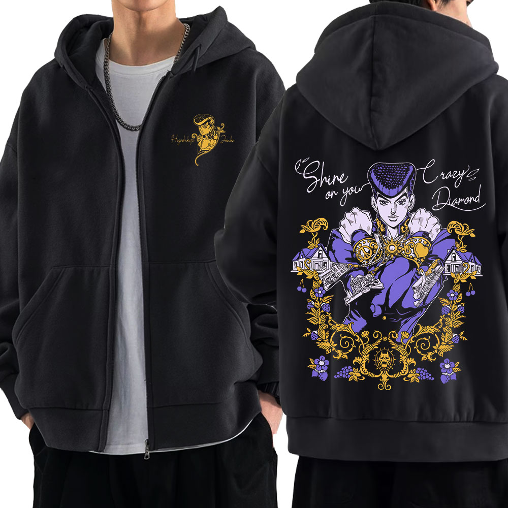 Anime Jojo Bizarre Adventure Z - Mens Fashion Zip Up Hoodies 评论和价格