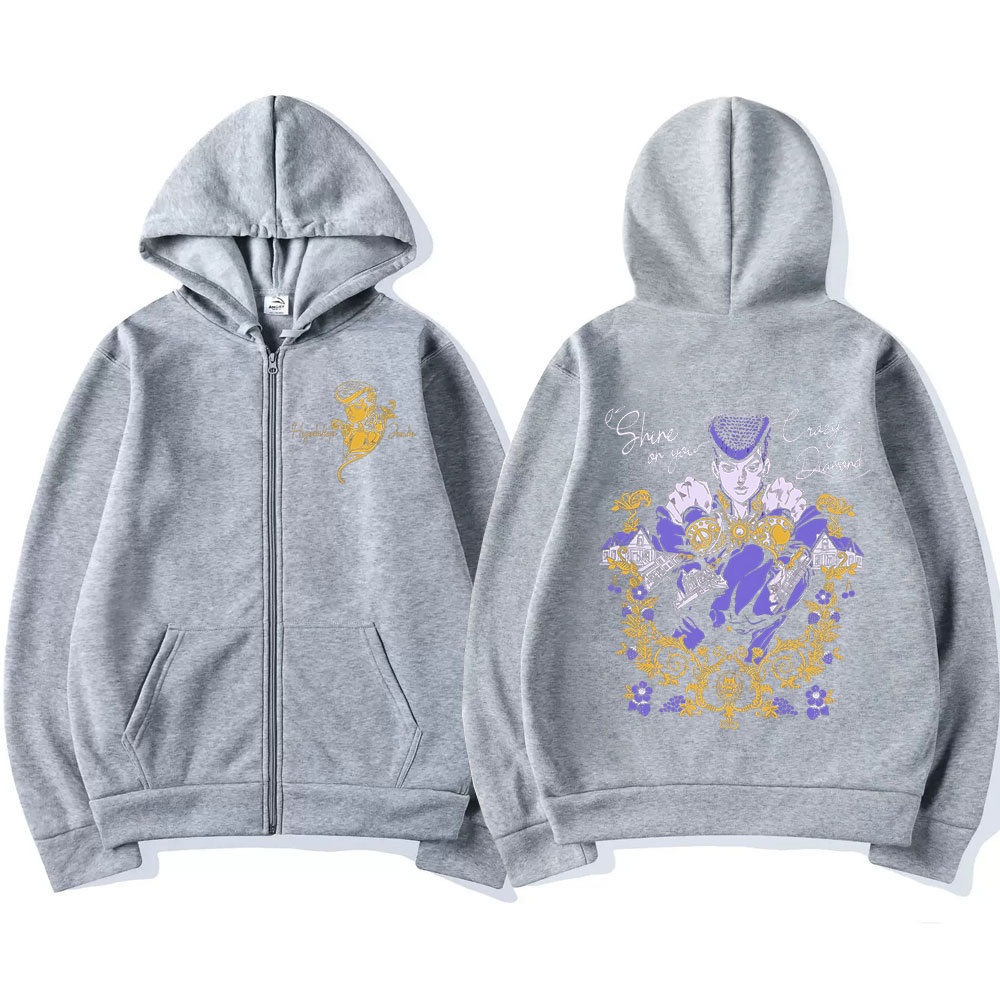 Anime Jojo Bizarre Adventure Z - Mens Fashion Zip Up Hoodies 评论和价格