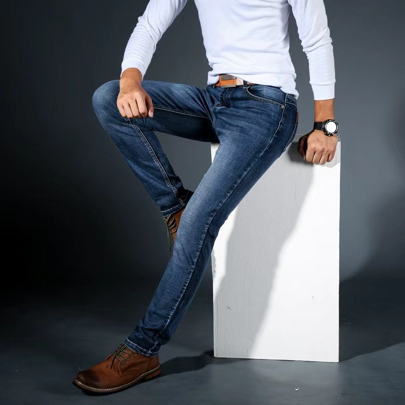 Men Fashion Straight Jeans Men - Men'S Fashion Jeans 2025 评论和价格