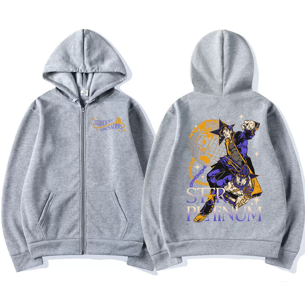 Anime Jojo Bizarre Adventure Z - Mens Fashion Zip Up Hoodies 评论和价格