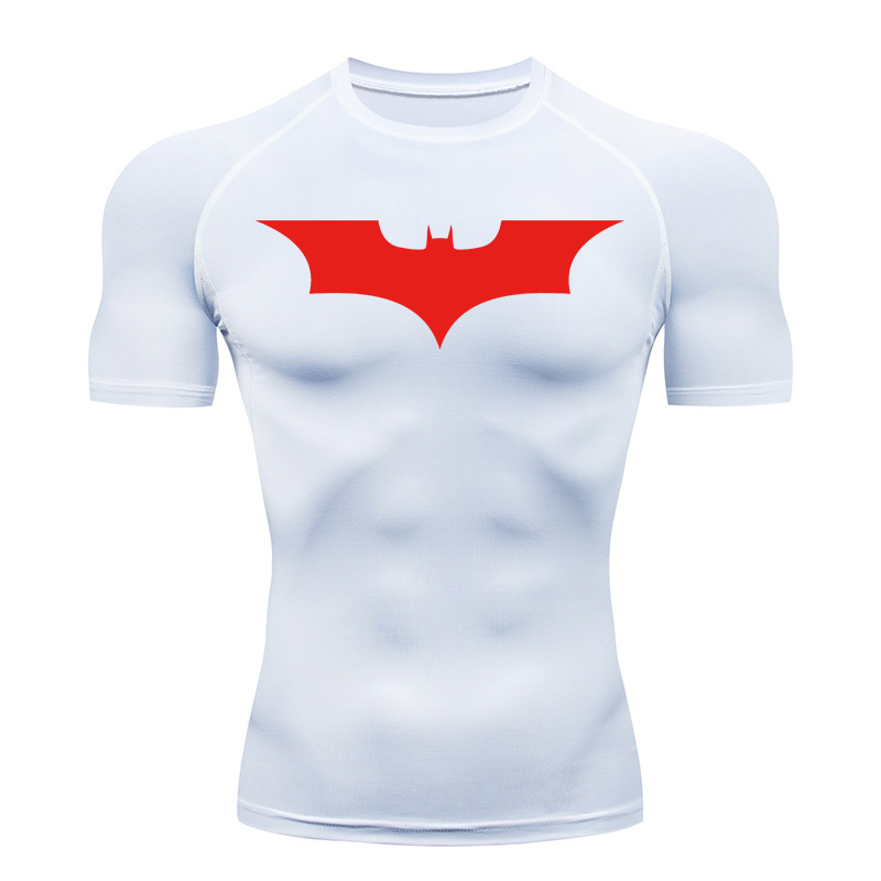 Bat Print Compression Shirts f - Compression Shirt Workout 评论和价格