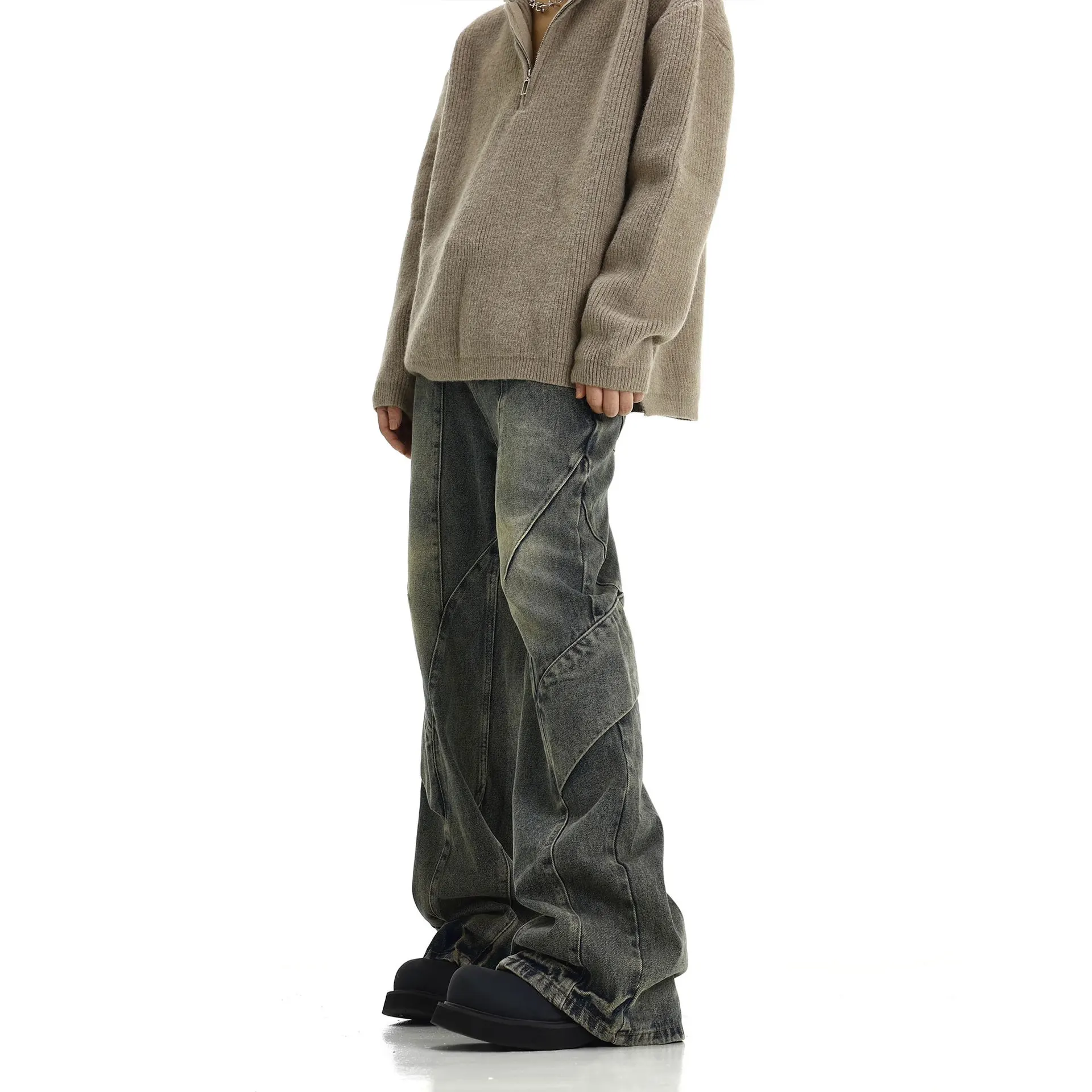 Men Jeans Denim Flare Pants Fl - Men'S Fashion Jeans 2025 评论和价格
