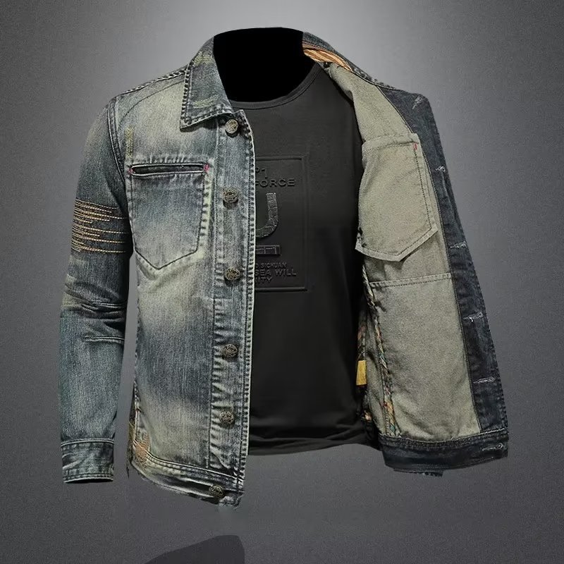 2025 winter denim jacket male  - Men'S Fashion Jeans 2025 评论和价格