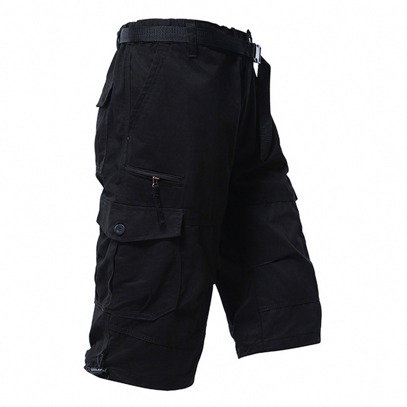 Men's Cotton 3/4 Pants Loose P - Mens Fashion Cargo Pants 评论和价格