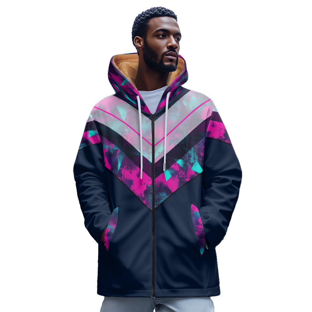 Luxury Flower 3D Printed Patte - Mens Fashion Zip Up Hoodies 评论和价格