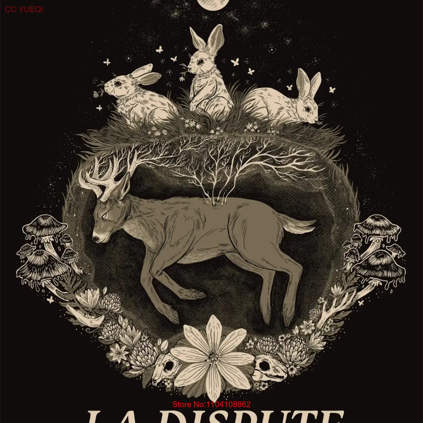 La Dispute Black T Shirt Cotto - Men'S Fashion Everyday 评论和价格