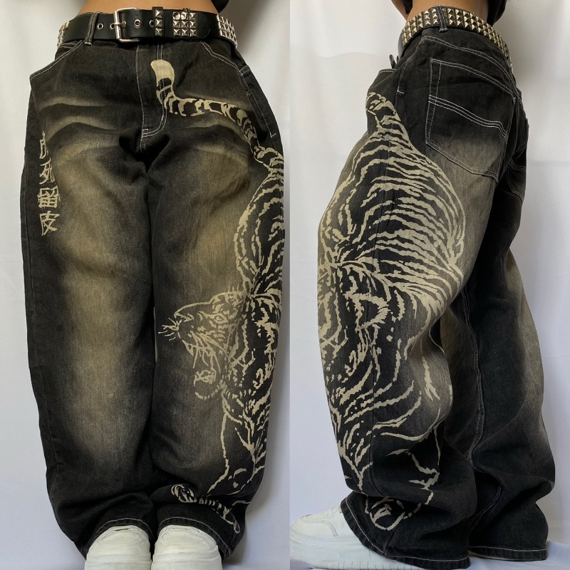 2025 Fashion New Oversized Pat - Men'S Fashion Jeans 2025 评论和价格