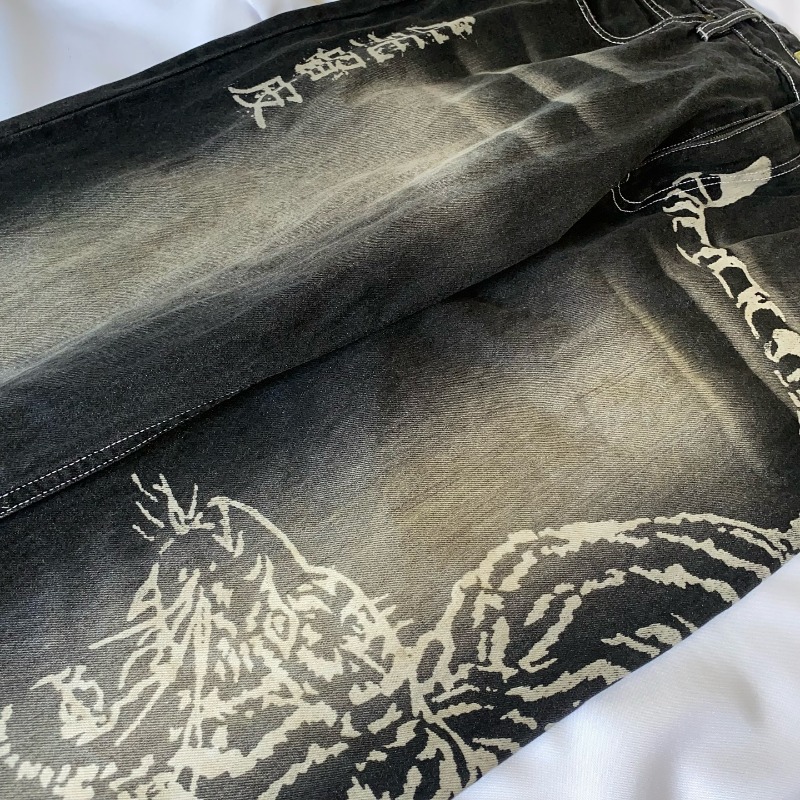 2025 Fashion New Oversized Pat - Men'S Fashion Jeans 2025 评论和价格