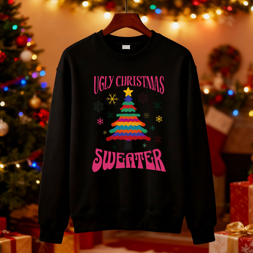 Ugly Christmas Sweater Tree Sw - Men'S Fashion For 70 Year Old 评论和价格