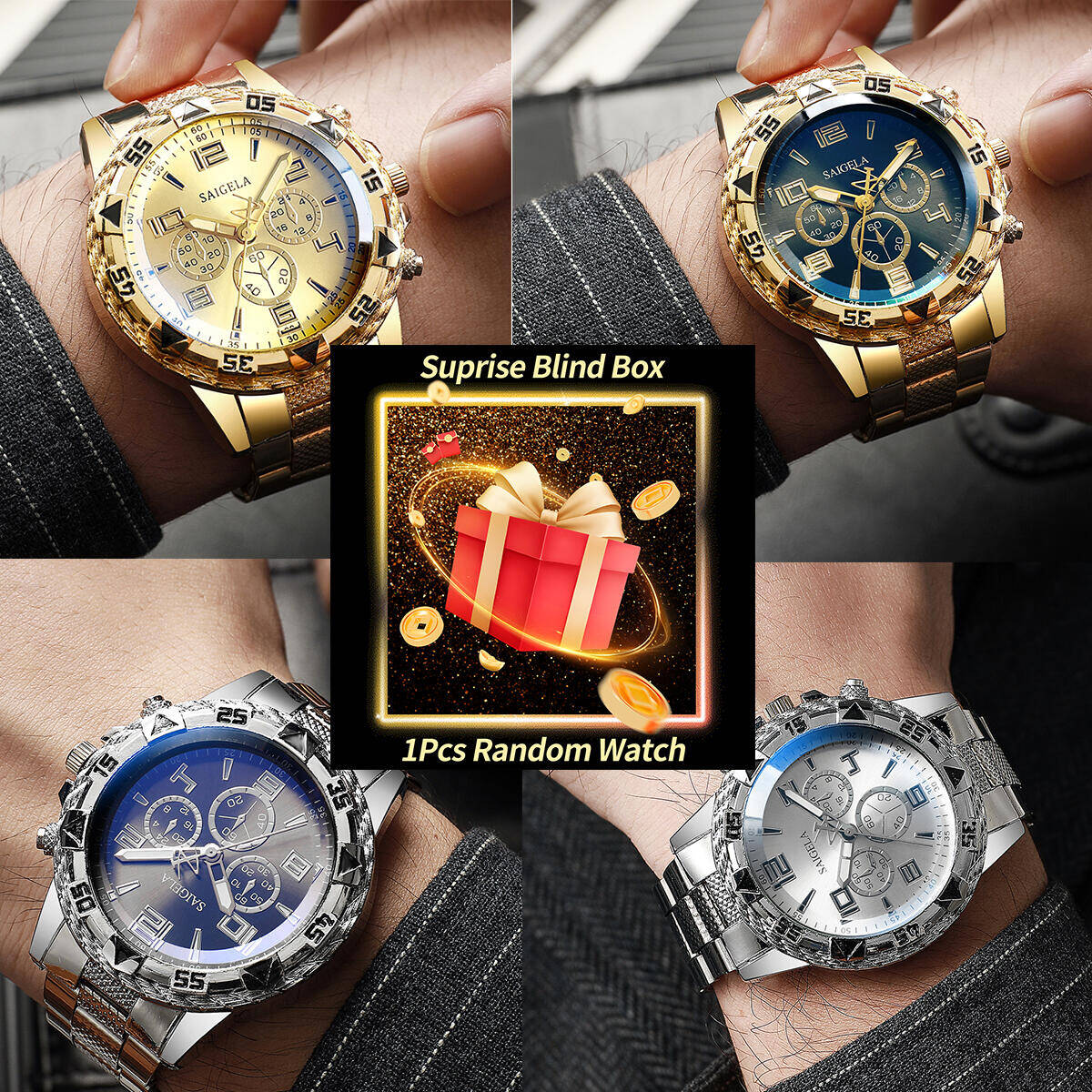 1PC Surprise Mystery Watch Bli - Mens Fashion Blog 评论和价格