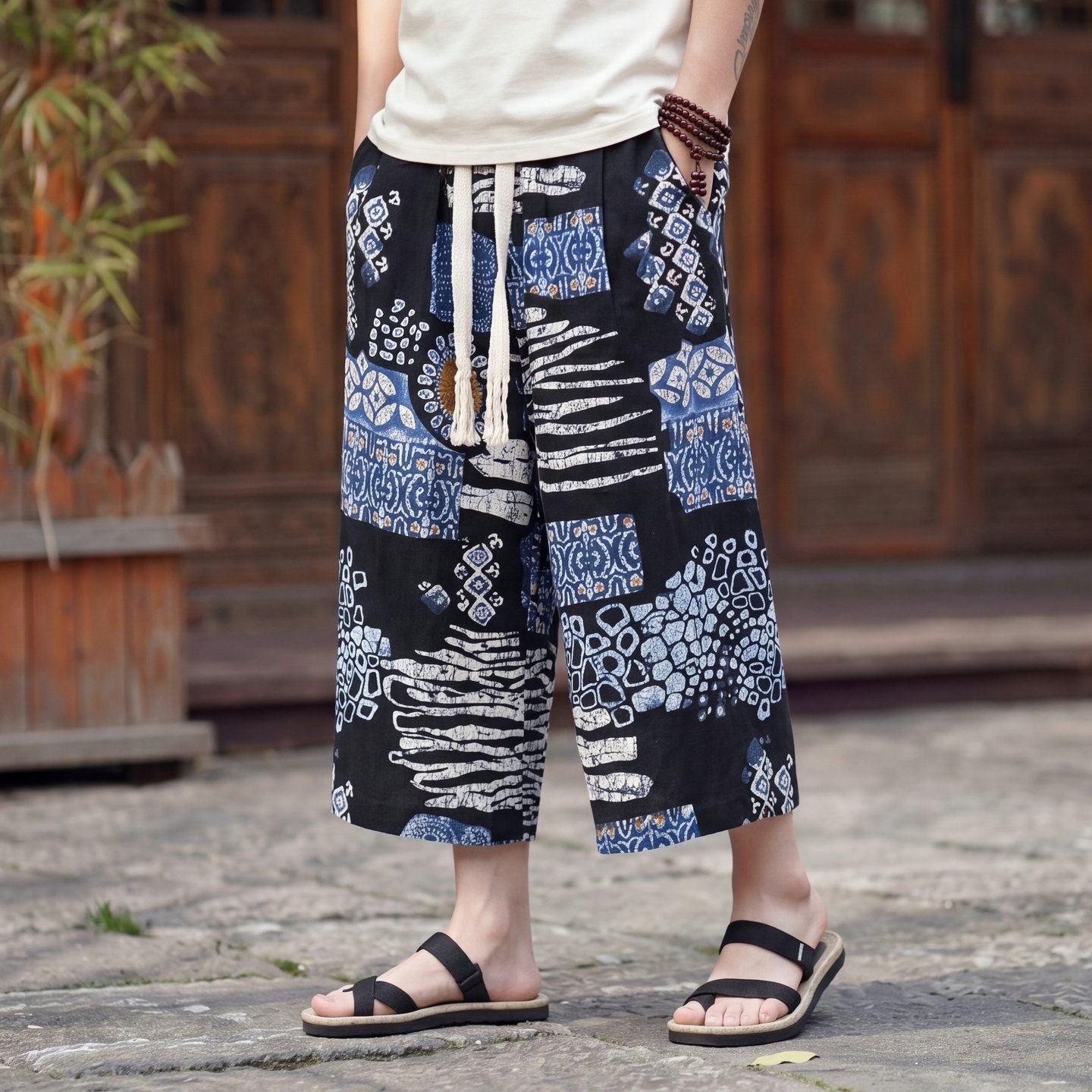 Casual Loose Men's Wide Leg Se - Mens Fashion Cargo Pants 评论和价格