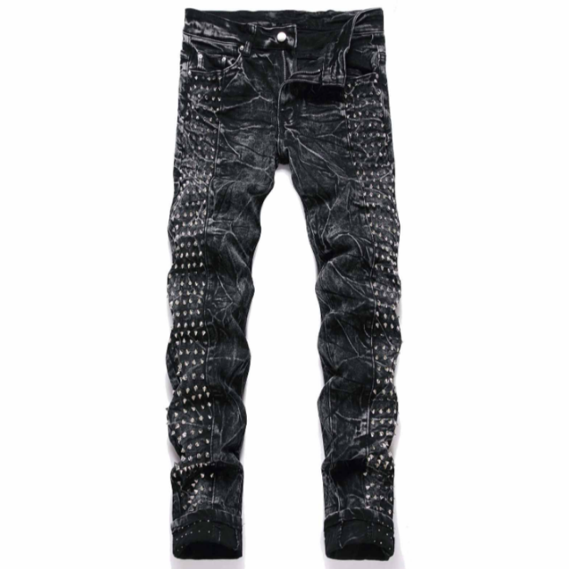 2025 new retro punk high stree - Men'S Fashion Jeans 2025 评论和价格