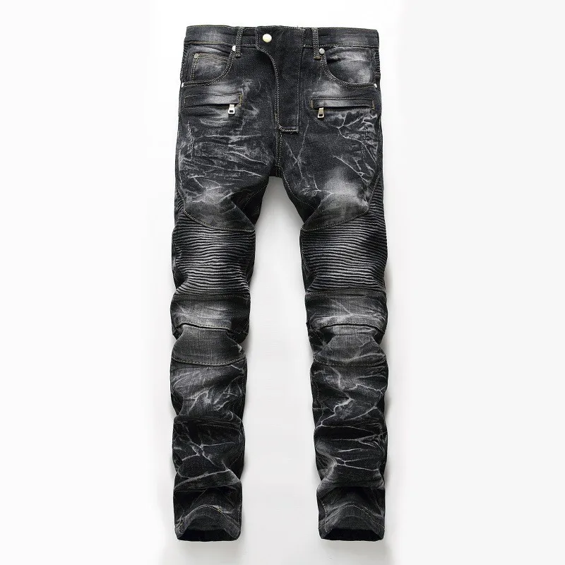 Zipper Pocket Retro Nostalgic  - Men'S Fashion Nova Jeans 评论和价格