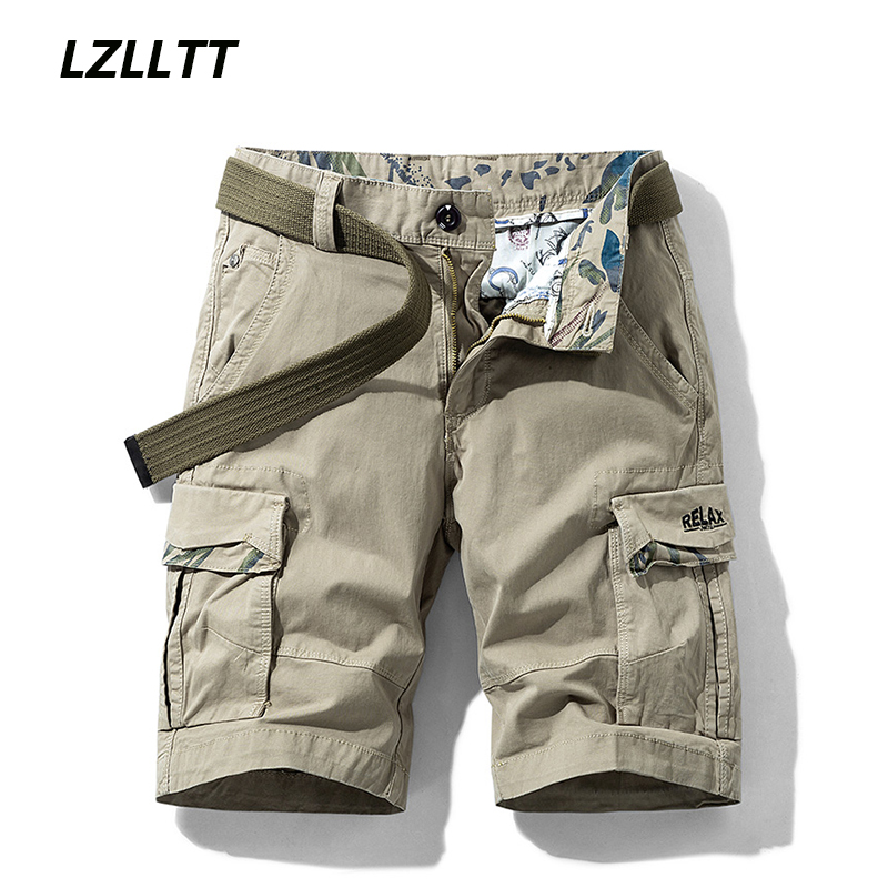 Summer Mens Multi Pockets Cott - Mens Fashion Cargo Pants 评论和价格